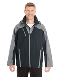 north end ne700 men's embark interactive colorblock shell with reflective printed panels Front Thumbnail