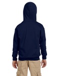 gildan g186b youth heavy blend ™ full-zip hooded sweatshirt Back Thumbnail