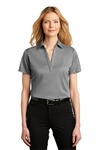 Port Authority LK542 Ladies Heathered Silk Touch ™ Performance Polo Front Thumbnail