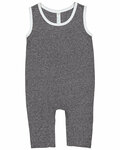 rabbit skins 4492 infant harborside melange tank romper Front Thumbnail