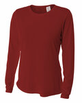 A4 NW3002 Ladies' Long Sleeve Cooling Performance Crew Shirt Front Thumbnail