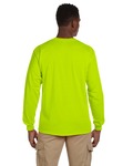gildan g241 ultra cotton ® 100% cotton long sleeve t-shirt with pocket Back Thumbnail