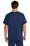 wonderwink ww5068 men's premiere flex ™ v-neck top Back Thumbnail