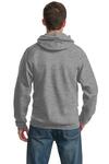 port & company pc90h essential fleece pullover hooded sweatshirt Back Thumbnail