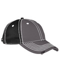 Adams RM102 Adult Distressed Rambler Cap Front Thumbnail