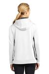 sport-tek lst235 ladies sport-wick ® fleece colorblock hooded pullover Back Thumbnail