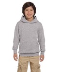 hanes p473 youth 7.8 oz. ecosmart® 50/50 pullover hooded sweatshirt Front Thumbnail