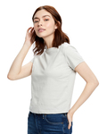 us blanks us521 ladies' short sleeve crop t-shirt Back Thumbnail