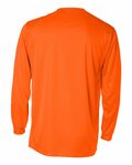 badger sport 4104 adult b-core long-sleeve performance tee Back Thumbnail