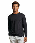 russell athletic 64lttm dri power® cvc performance long sleeve t-shirt Front Thumbnail