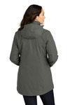 port authority l123 ladies all-weather 3-in-1 jacket Back Thumbnail