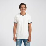 Tultex 246 Unisex Jersey Ringer Tee Front Thumbnail