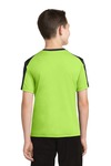 sport-tek yst354 youth posicharge ® competitor ™ sleeve-blocked tee Back Thumbnail