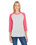 LAT LA3530 Ladies'' Baseball T-Shirt Side Thumbnail