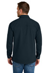 CornerStone CSJ73 Soft Shell Shirt Jacket Back Thumbnail