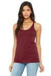 bella + canvas 8430 women's triblend racerback tank Side Thumbnail