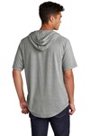 sport-tek st404 posicharge ® tri-blend wicking short sleeve hoodie Back Thumbnail