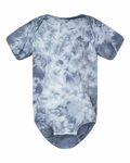 dyenomite 340cr infant crystal tie-dyed onesie Front Thumbnail