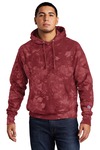 champion tds101 reverse weave ® scrunch-dye tie-dye hooded sweatshirt Front Thumbnail