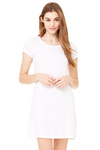 bella + canvas 8412 women's vintage jersey short sleeve t-shirt dress Front Thumbnail