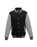 Just Hoods By AWDis JHA043 Men's 80/20 Heavyweight Letterman Jacket Front Thumbnail
