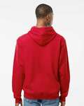 Tultex T320 Fleece Hooded Sweatshirt Back Thumbnail