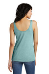 district dt154 women's perfect blend ® cvc v-neck tank Back Thumbnail