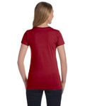 lat 3616 ladies fitted fine jersey tee Back Thumbnail