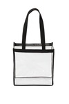 port authority bg430 clear stadium tote Front Thumbnail