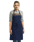 Artisan Collection by Reprime RP123 Espresso Bib Apron Front Thumbnail