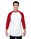 Augusta Sportswear AG4420 Baseball 3/4 Sleeve Tee 2.0 Front Thumbnail