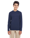 UltraClub 8622Y Youth Cool & Dry Performance Long-Sleeve Top Back Thumbnail