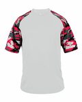 Badger Sport 2141 Camo Sport Youth Tee Front Thumbnail