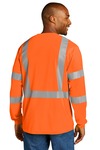 CornerStone CS203 ANSI 107 Class 3 Mesh Long Sleeve Tee Back Thumbnail