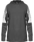 Badger Sport 2211 Lineup Youth Hood Tee Front Thumbnail