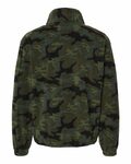 burnside 3052 polar fleece quarter-zip pullover Back Thumbnail