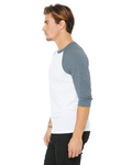 Bella + Canvas 3200 Unisex 3/4-Sleeve Baseball T-Shirt Side Thumbnail