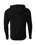 a4 nb3409 youth long sleeve hooded t-shirt Back Thumbnail