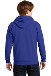 Hanes P170 Unisex Ecosmart® 50/50 Pullover Hooded Sweatshirt Back Thumbnail