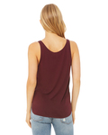 bella + canvas b8802 women's flowy side-slit tank Back Thumbnail