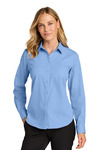 port authority lw816 women's long sleeve nailhead easy care shirt Front Thumbnail