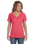 Anvil 392A Ladies' Featherweight V-Neck T-Shirt Front Thumbnail