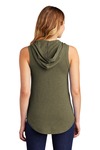 district dt1375 women's perfect tri ® sleeveless hoodie Back Thumbnail