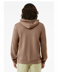 bella + canvas 3739 unisex sponge fleece full-zip hooded sweatshirt Back Thumbnail