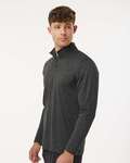 AllPro 4HM700 Performance Mélange Quarter-Zip Pullover Side Thumbnail