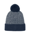 Sport-Tek STC68 Halftime Heather Pom Beanie Back Thumbnail