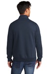 port & company pc78q core fleece 1/4-zip pullover sweatshirt Back Thumbnail