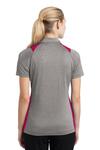 Sport-Tek LST665 Women's Heather Colorblock Contender ™ Polo Back Thumbnail