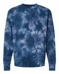independent trading co. prm3500td unisex midweight tie-dyed sweatshirt Front Thumbnail