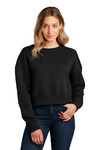 district dt1105 women's perfect weight ® fleece cropped crew Front Thumbnail